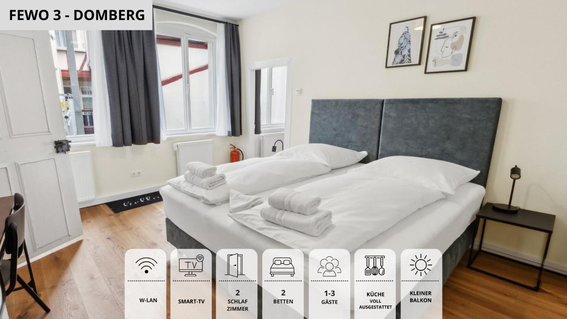 Neu Kapapart15 - 6 Schoene Fewos Mit Einbaukueche, Bad Und Balkon In Der Altstadt Auf Bambergs Insel מראה חיצוני תמונה