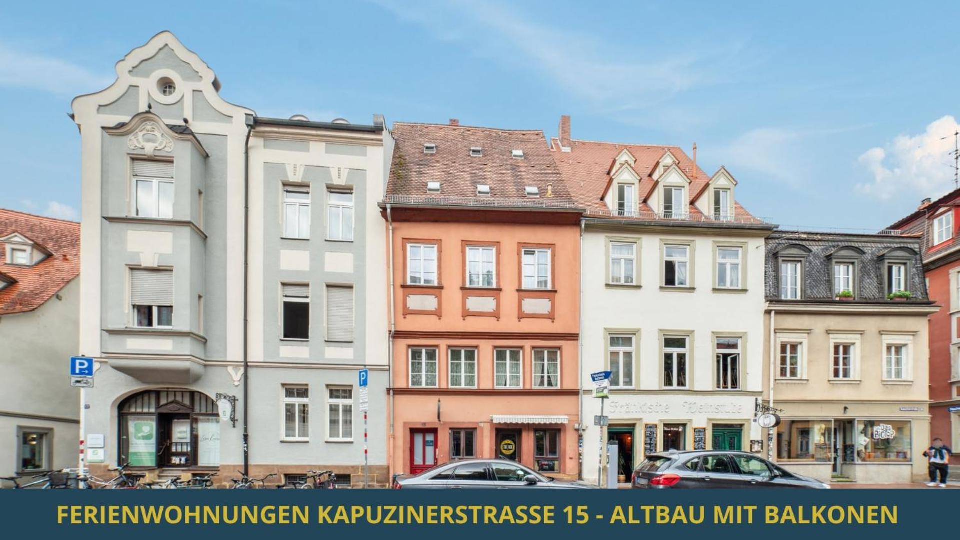 Neu Kapapart15 - 6 Schoene Fewos Mit Einbaukueche, Bad Und Balkon In Der Altstadt Auf Bambergs Insel מראה חיצוני תמונה